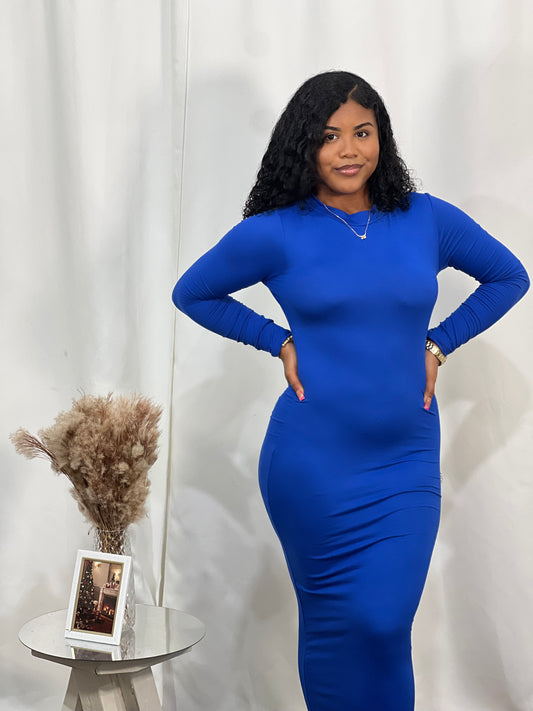 SELENE CREW NECK MAXI DRESS