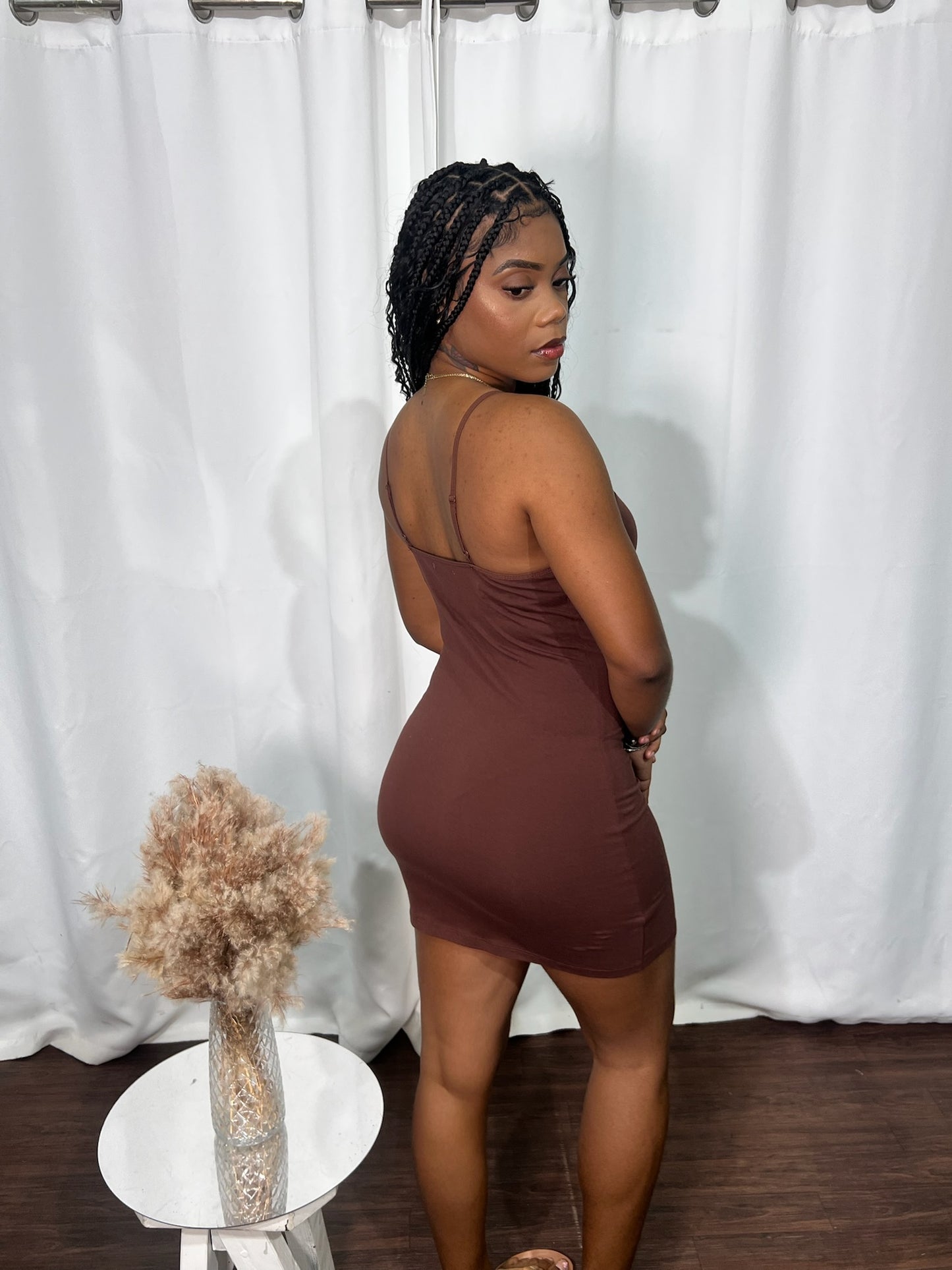 CAMI MINI DRESS W/ ADJUSTABLE STRAPS