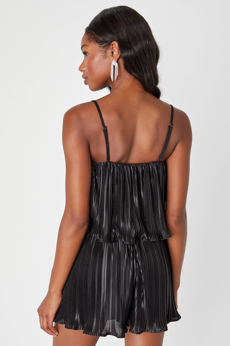 MIDNIGHT ACCORDION ROMPER