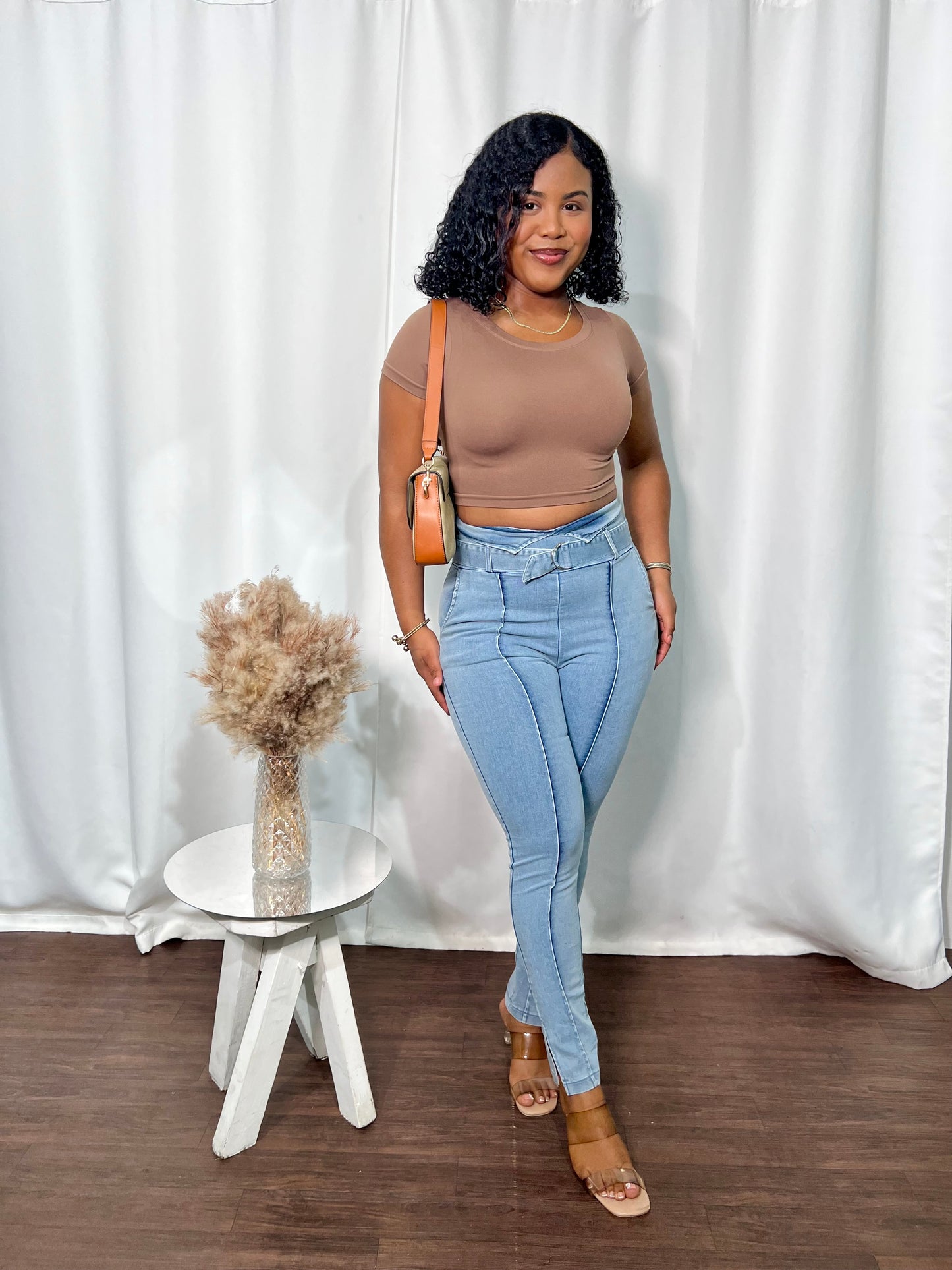 DAILY NYLON CASUAL CROPTOP