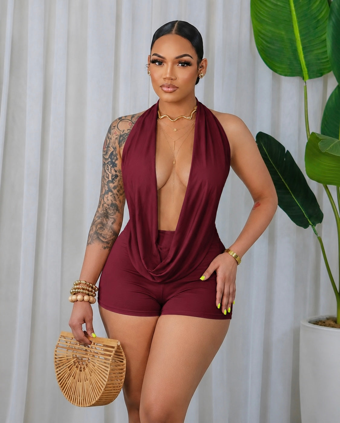 HALTER SHORTS SET