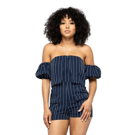 TIMELESS STRIPE ROMPER