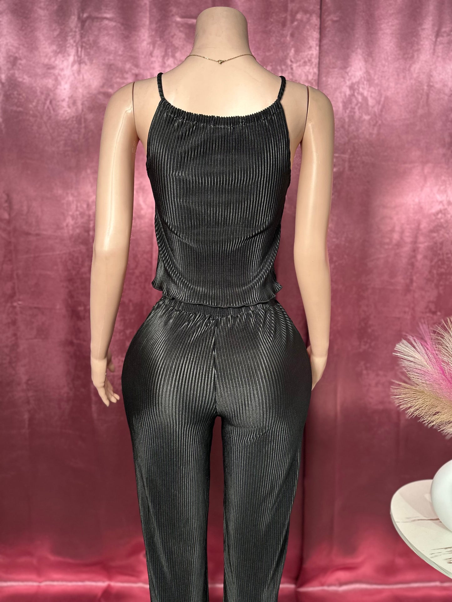 BUTTERFLY TRIM PANT SET