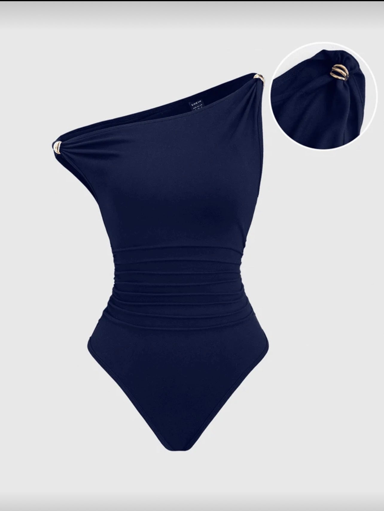 METAL DECOR RUCHED BODYSUIT