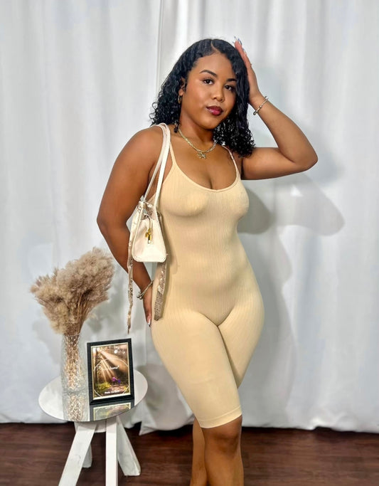 SPAGHETTI STRAP BIKER ROMPER