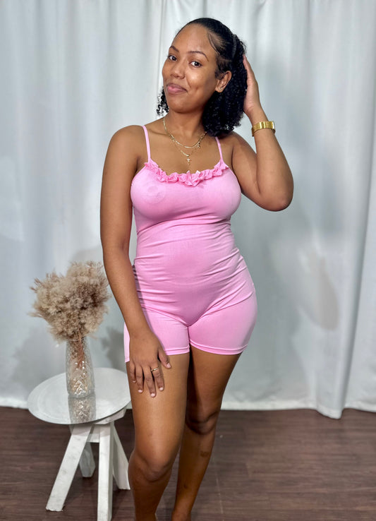 RUFFLE TOP ROMPER