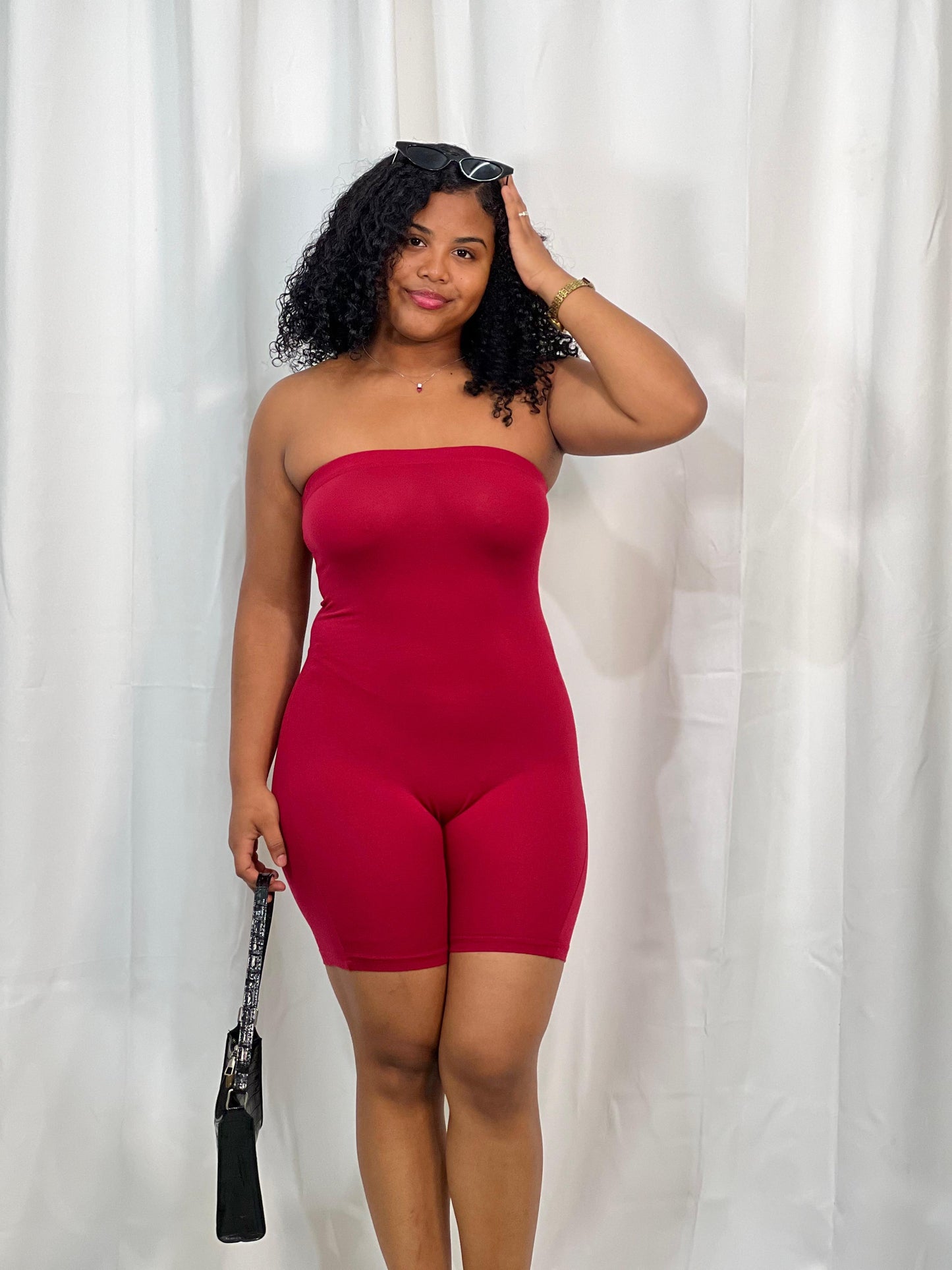 TUBE SOLID COLOR ROMPER