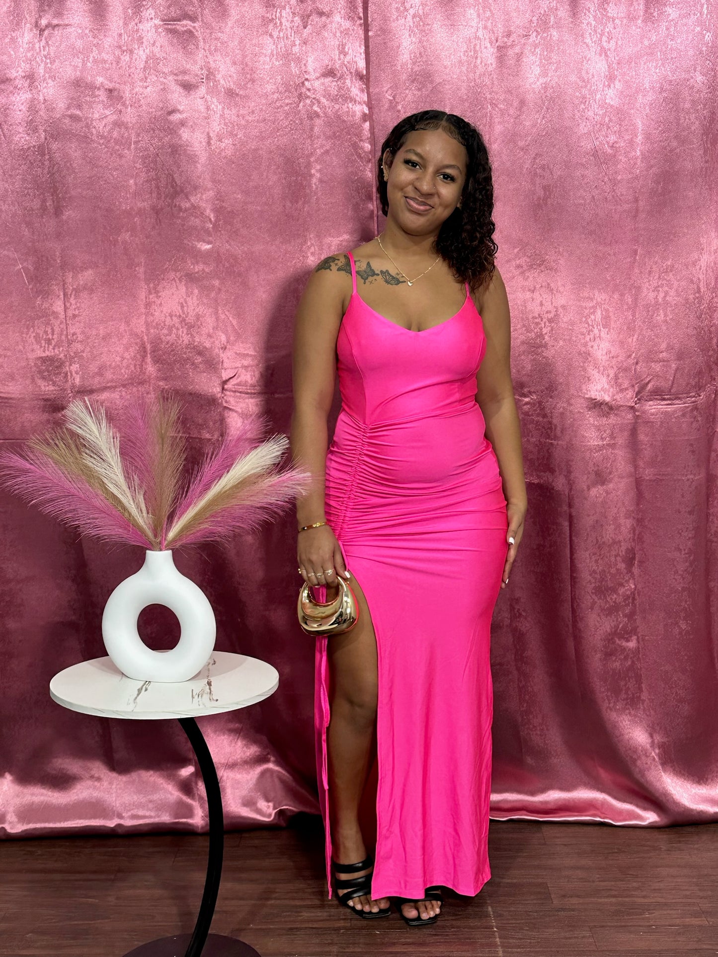 MELISSA CURVE MAXI DRESS