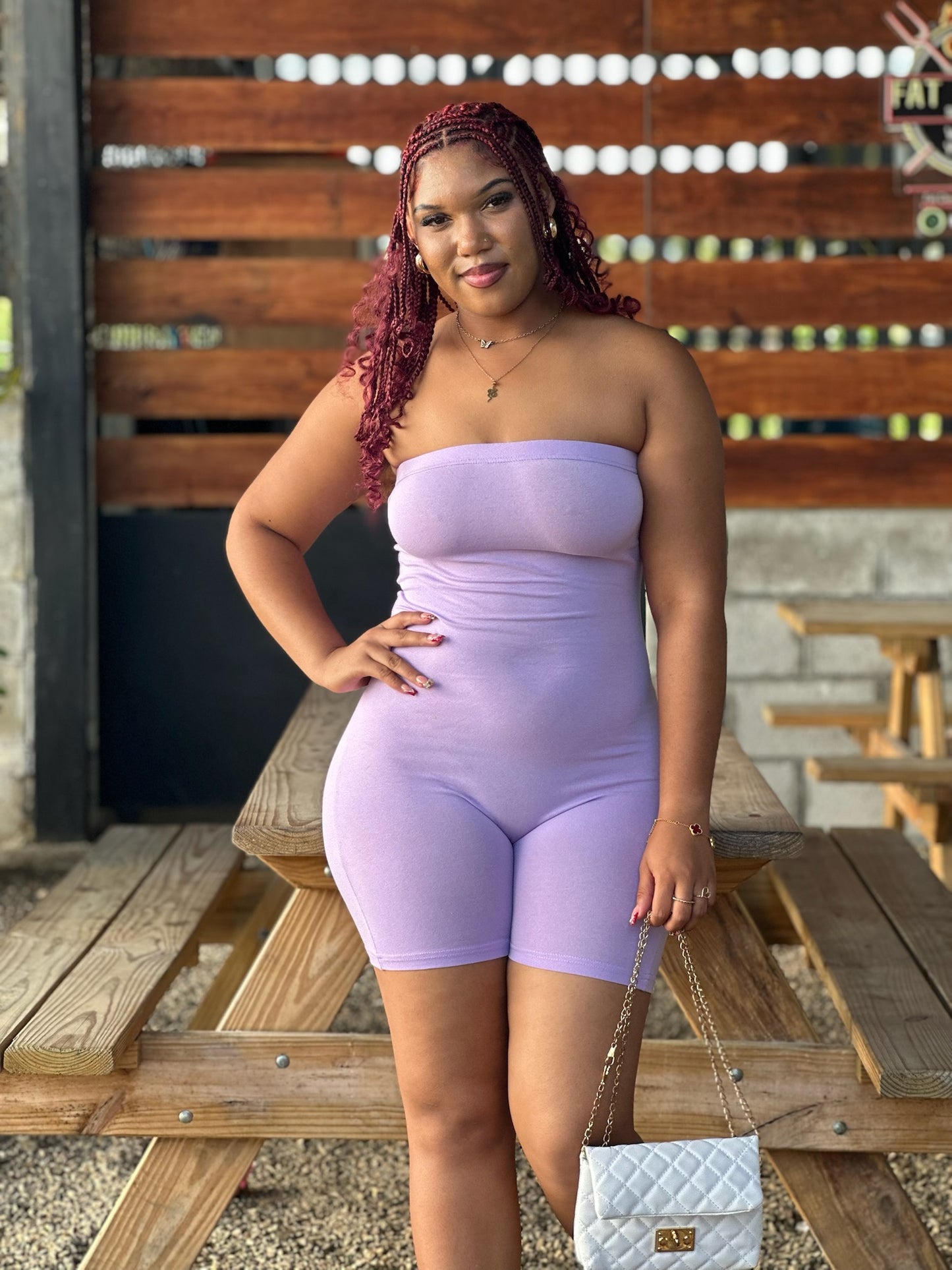 TUBE SOLID COLOR ROMPER
