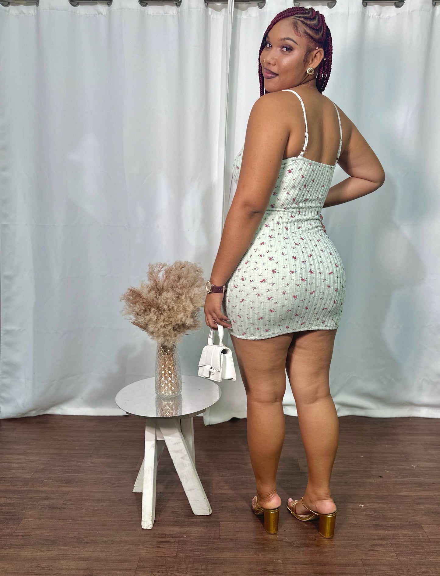 DAISY BOTTON DOWN MINI DRESS