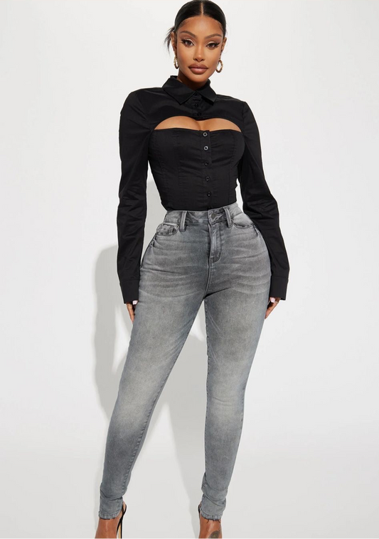 ON THE LIST DELUXE STRETCH SKINNY JEAN