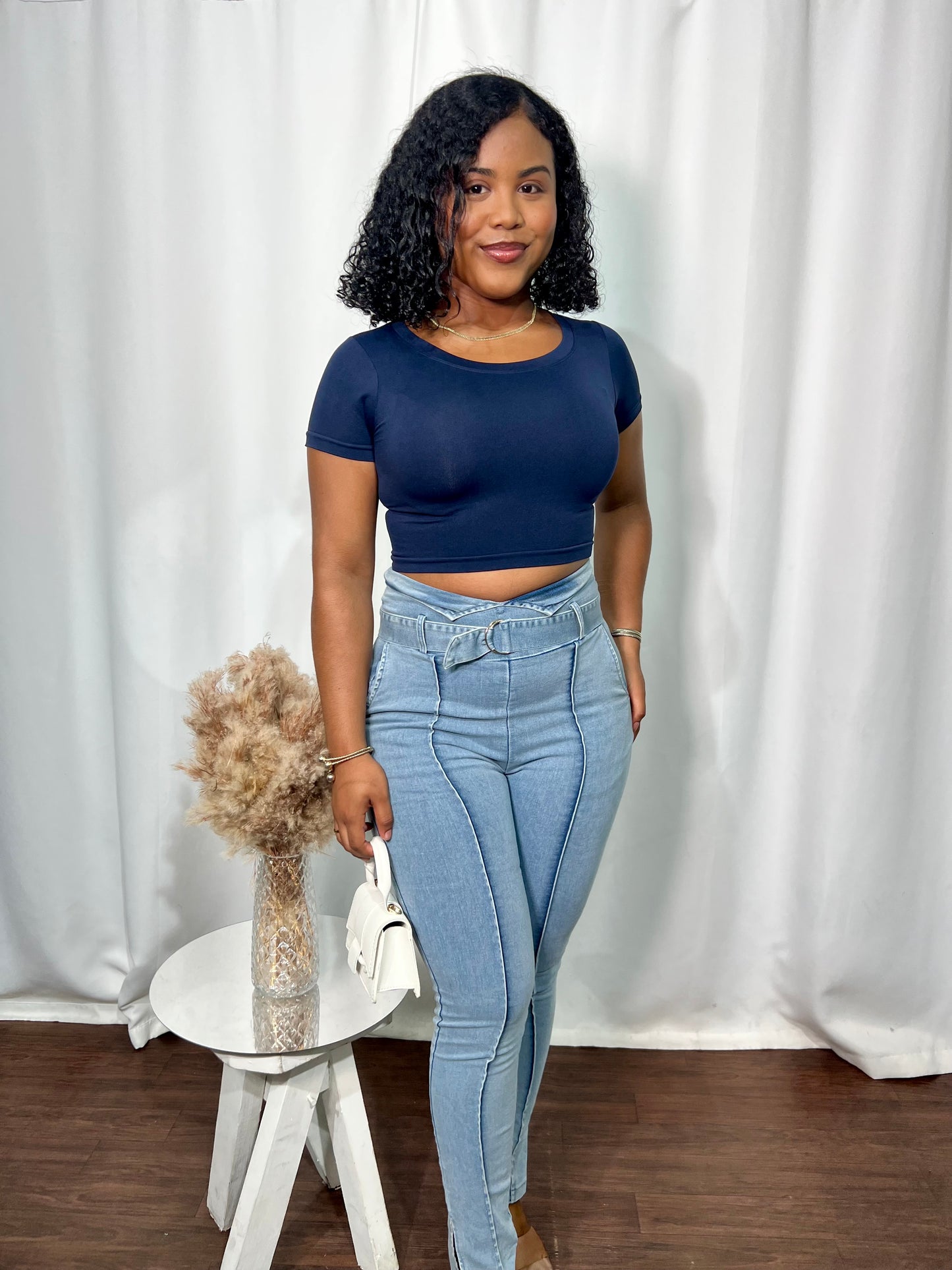 DAILY NYLON CASUAL CROPTOP