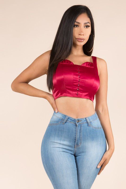 SILK CROP TOP