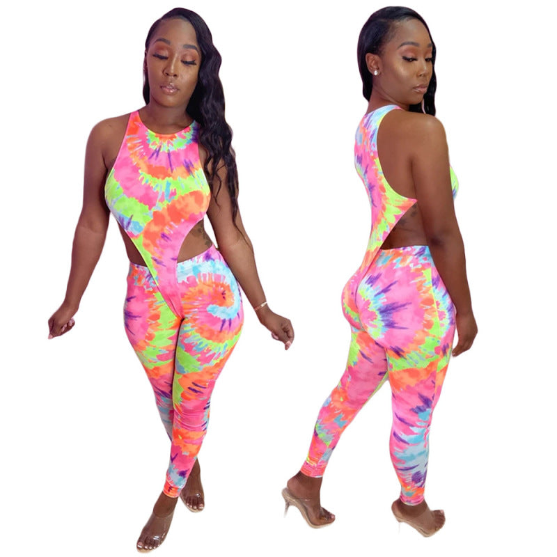 HIGH RISE TIE DYE 2 PC PANT SET