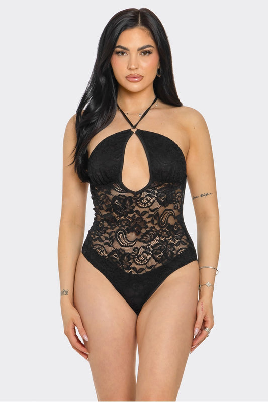 LACE FOR DAYS MESH BODYBLOUSE