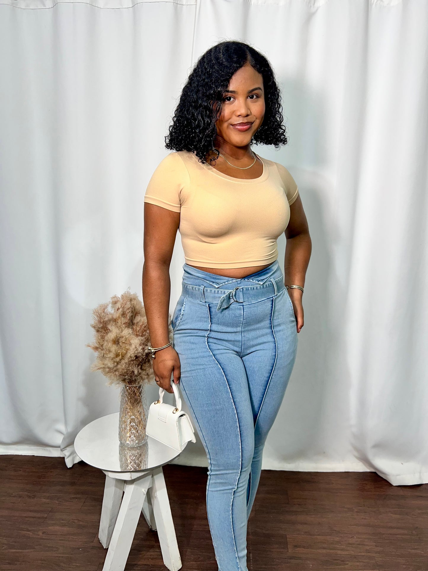 DAILY NYLON CASUAL CROPTOP