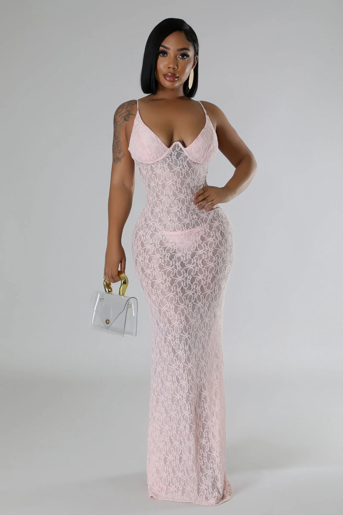 COULD BE LOVE LACE MAXI DRESS