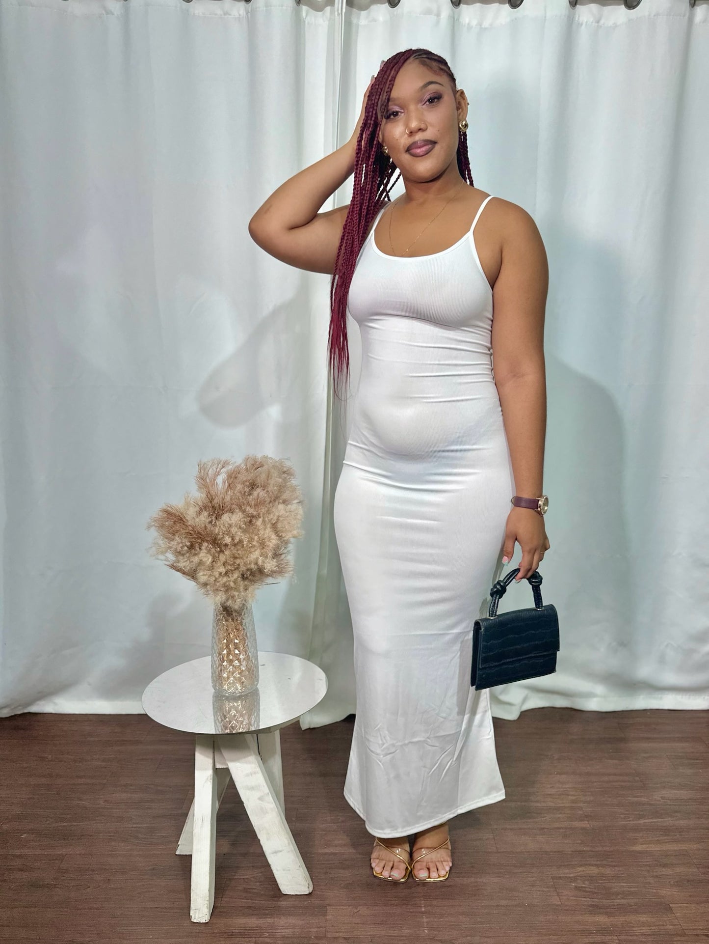 RIBBED MAXI DRESS