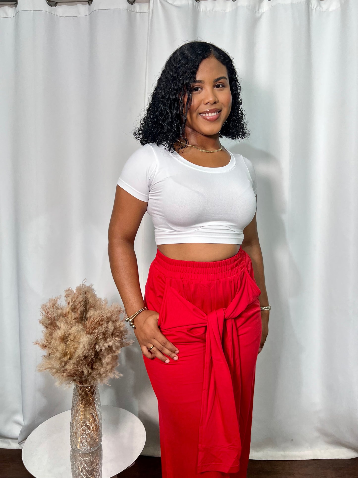 DAILY NYLON CASUAL CROPTOP