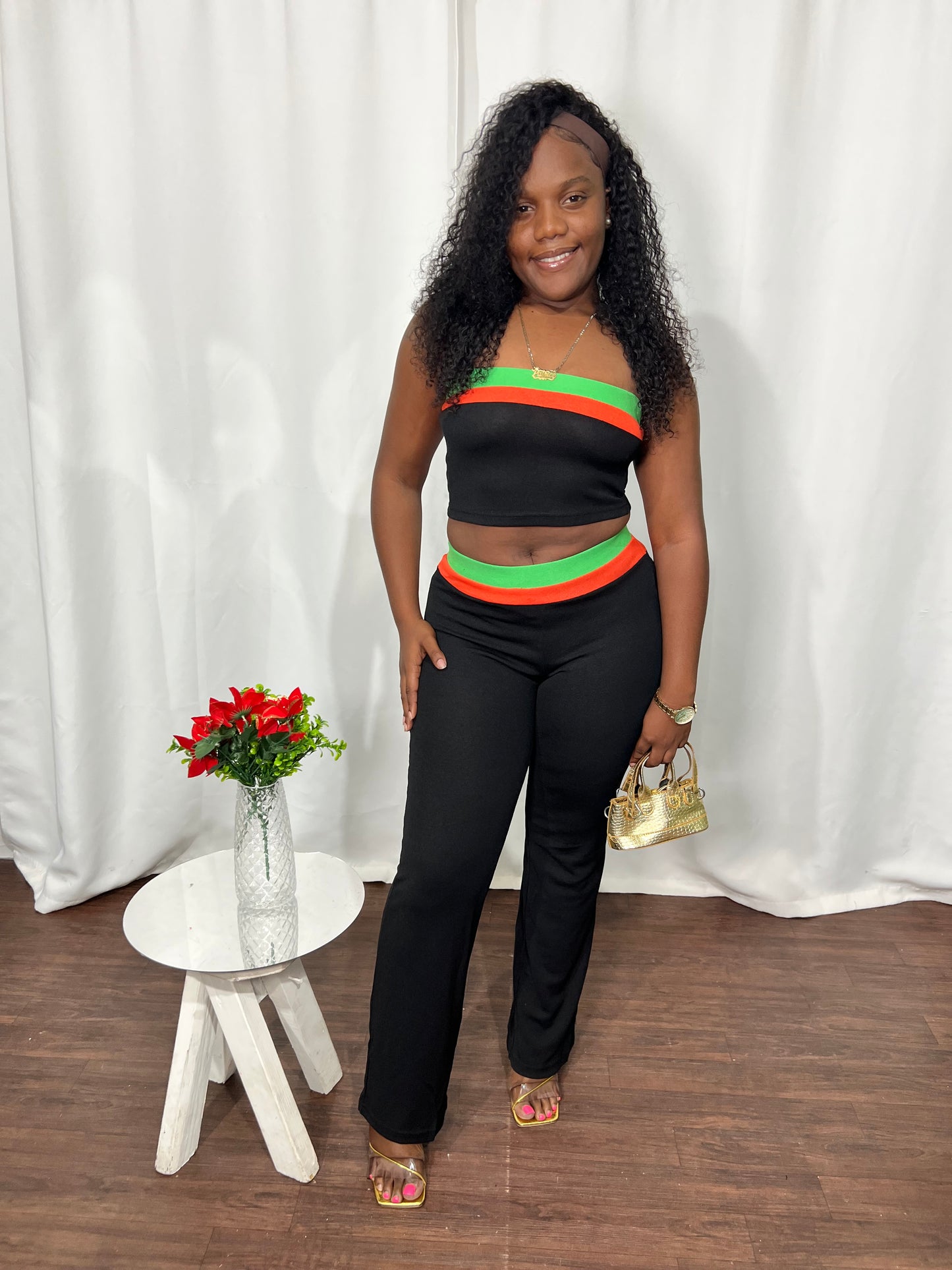 HONEY TUBE PANTS SET