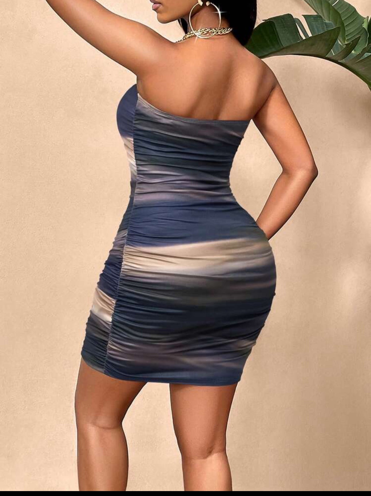 MARBLE TUBE BODYCON DRESS