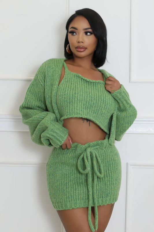 3 PC OLD TIME LOVE SKIRT SET