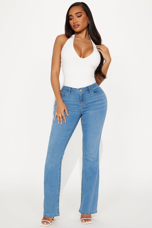 PLAIN BOOTCUT JEANS