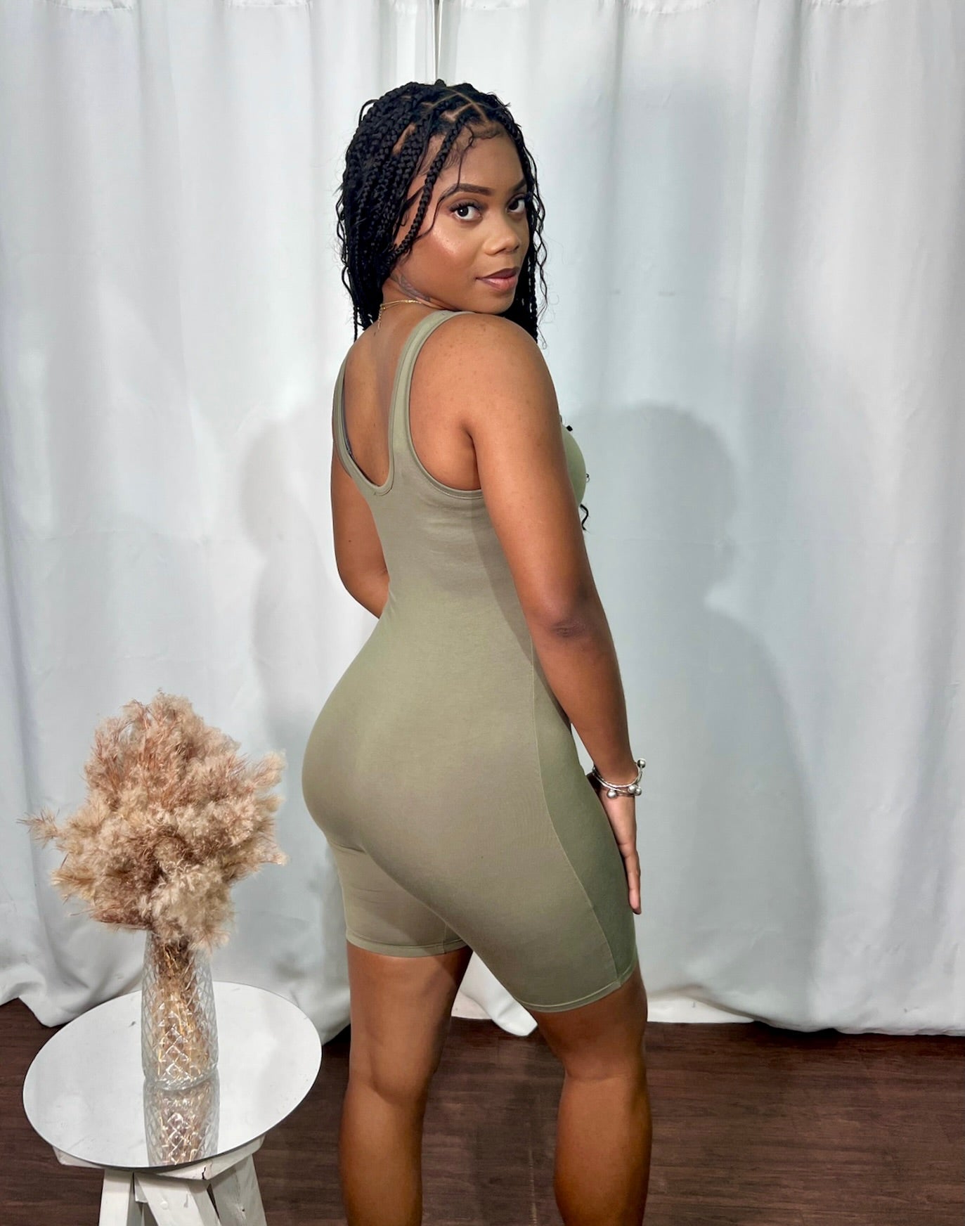ALERIA SCOOP NECK ROMPER