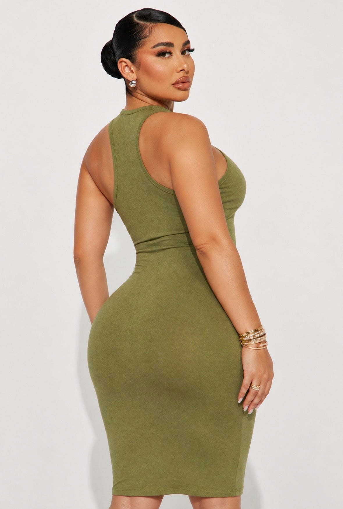 RACERBACK MIDI DRESS