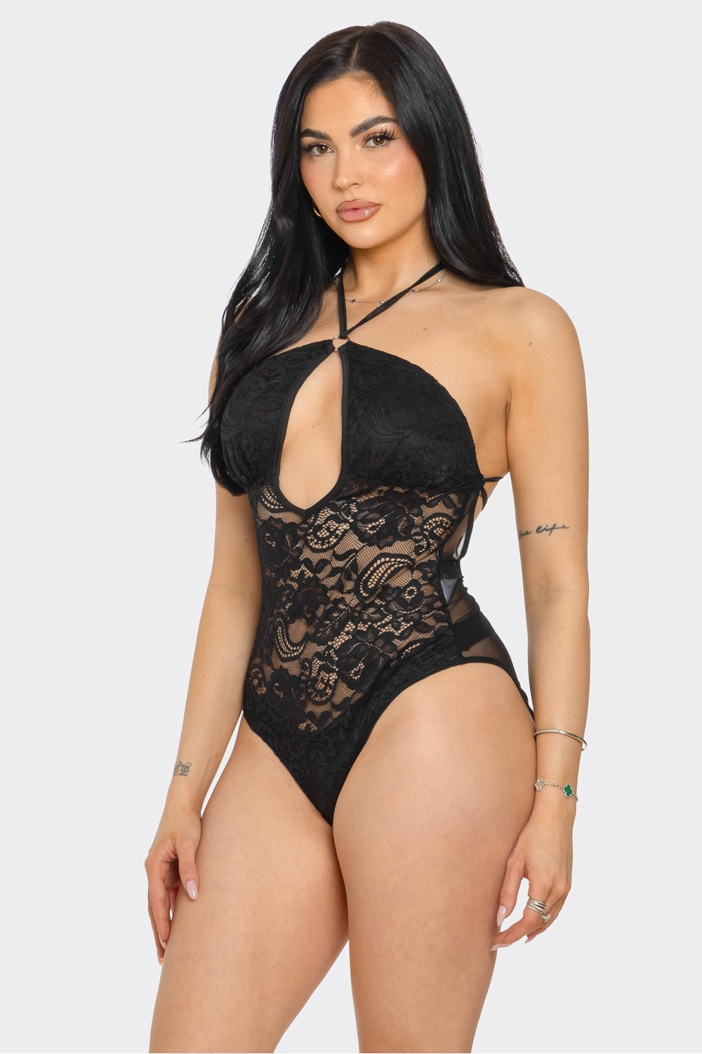 LACE FOR DAYS MESH BODYBLOUSE