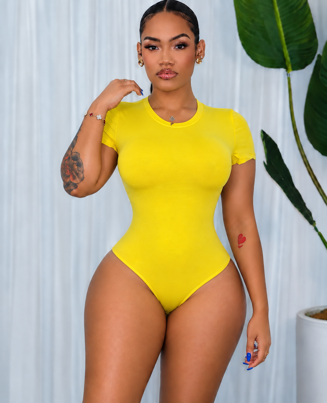 ROUND NECK SHORT SLV BODYBLOUSE