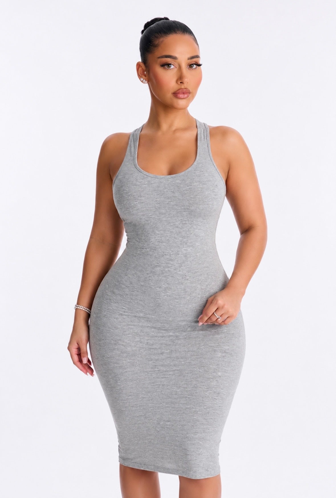 RACERBACK MIDI DRESS