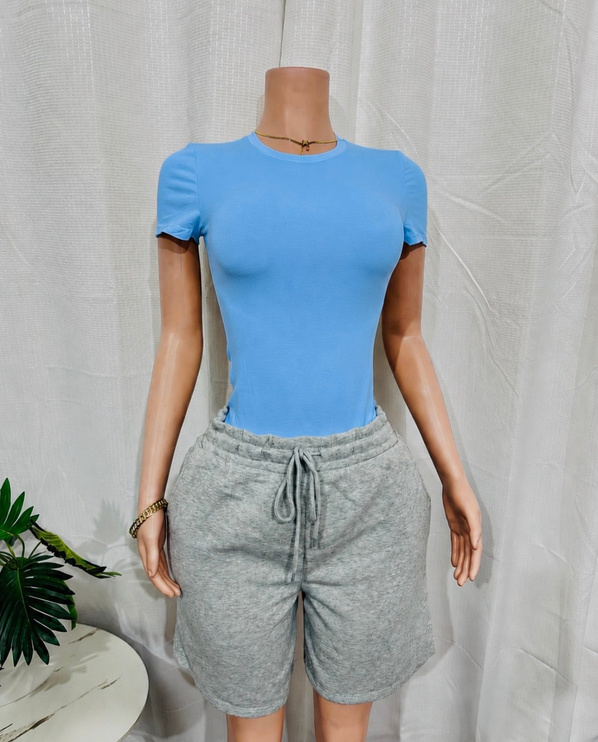 ROUND NECK SHORT SLV BODYBLOUSE