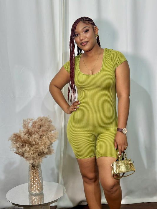 RIBBED MINI ROMPER