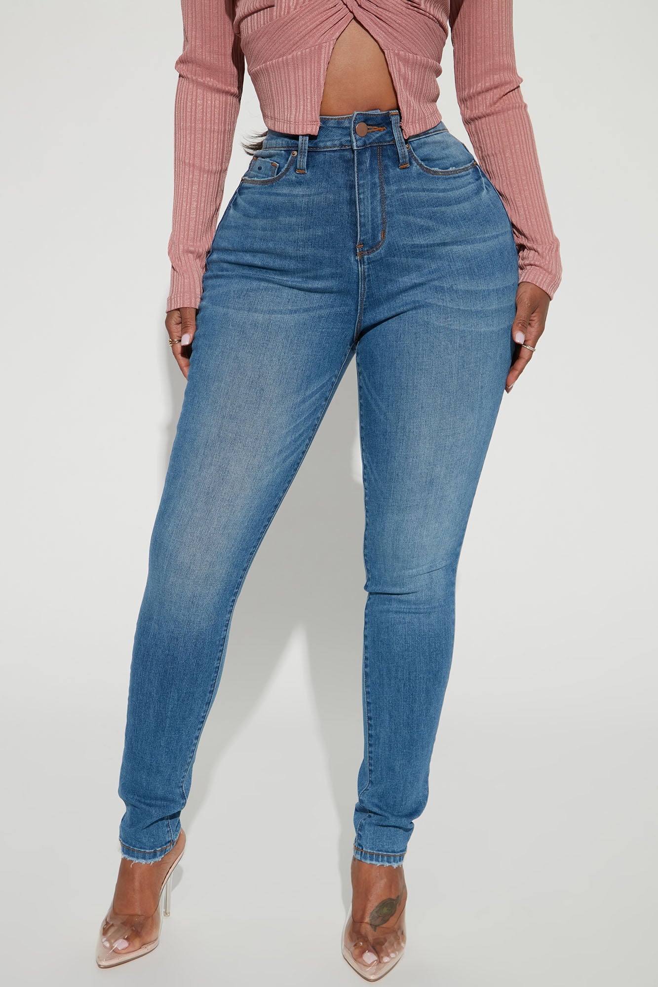 ON THE LIST DELUXE STRETCH SKINNY JEANS