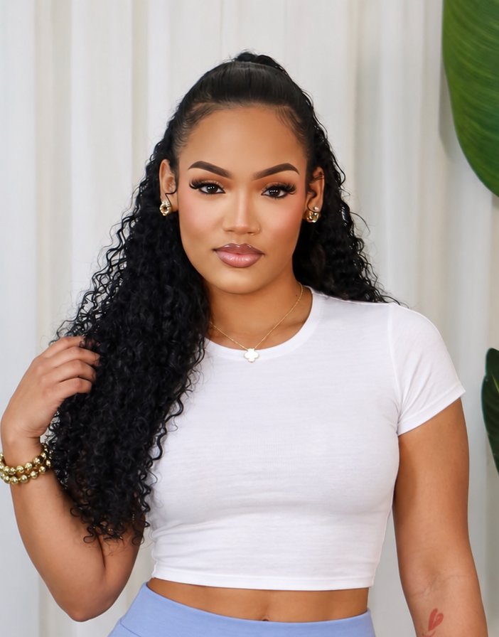 CREW NECK CROP TOP