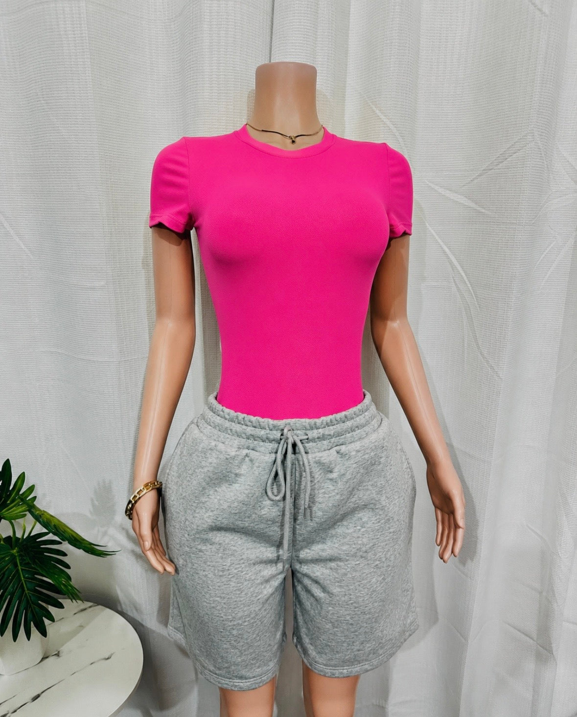 ROUND NECK SHORT SLV BODYBLOUSE