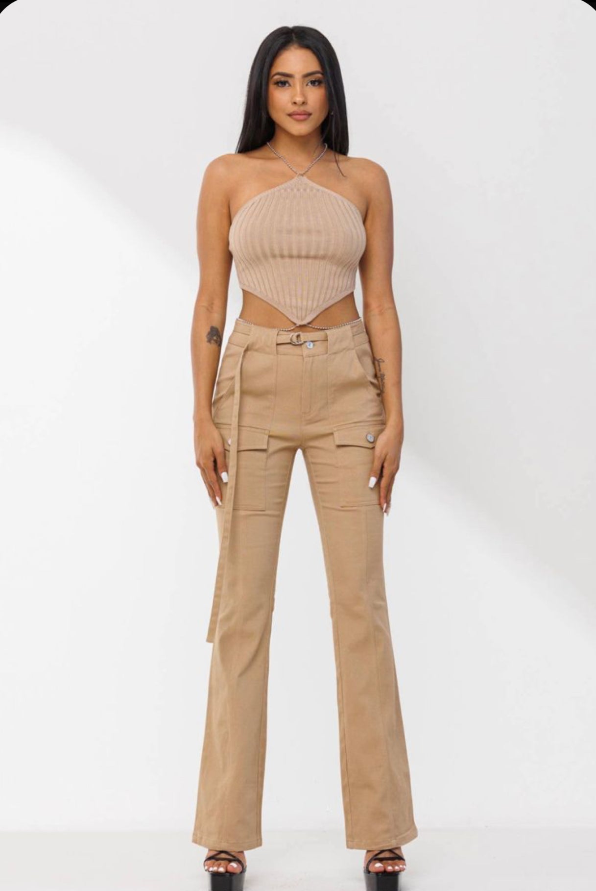 FLARED CARGO PANTS