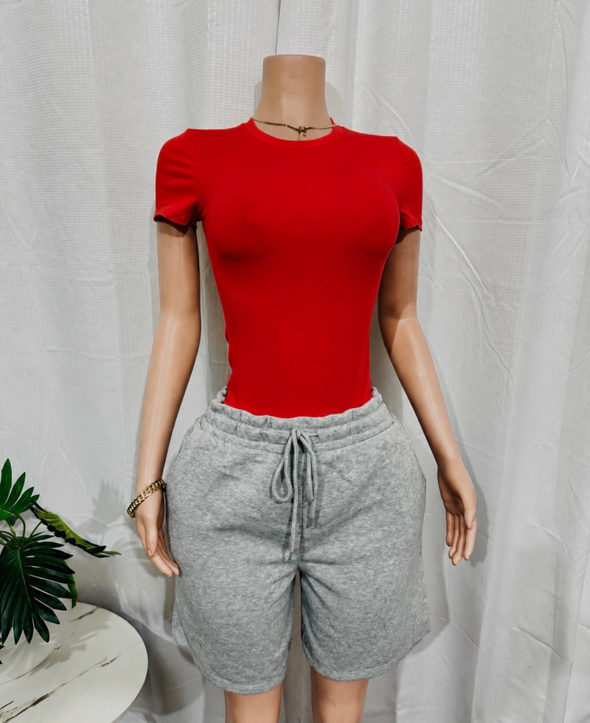 ROUND NECK SHORT SLV BODYBLOUSE