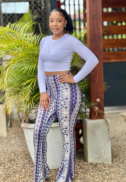 SALT AND SKY PRINTED PALAZZO PANTS