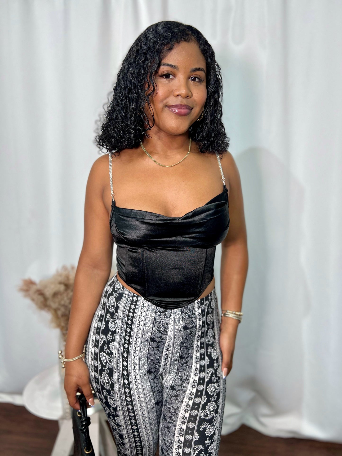 DARK DESIRE CORSET CROP TOP
