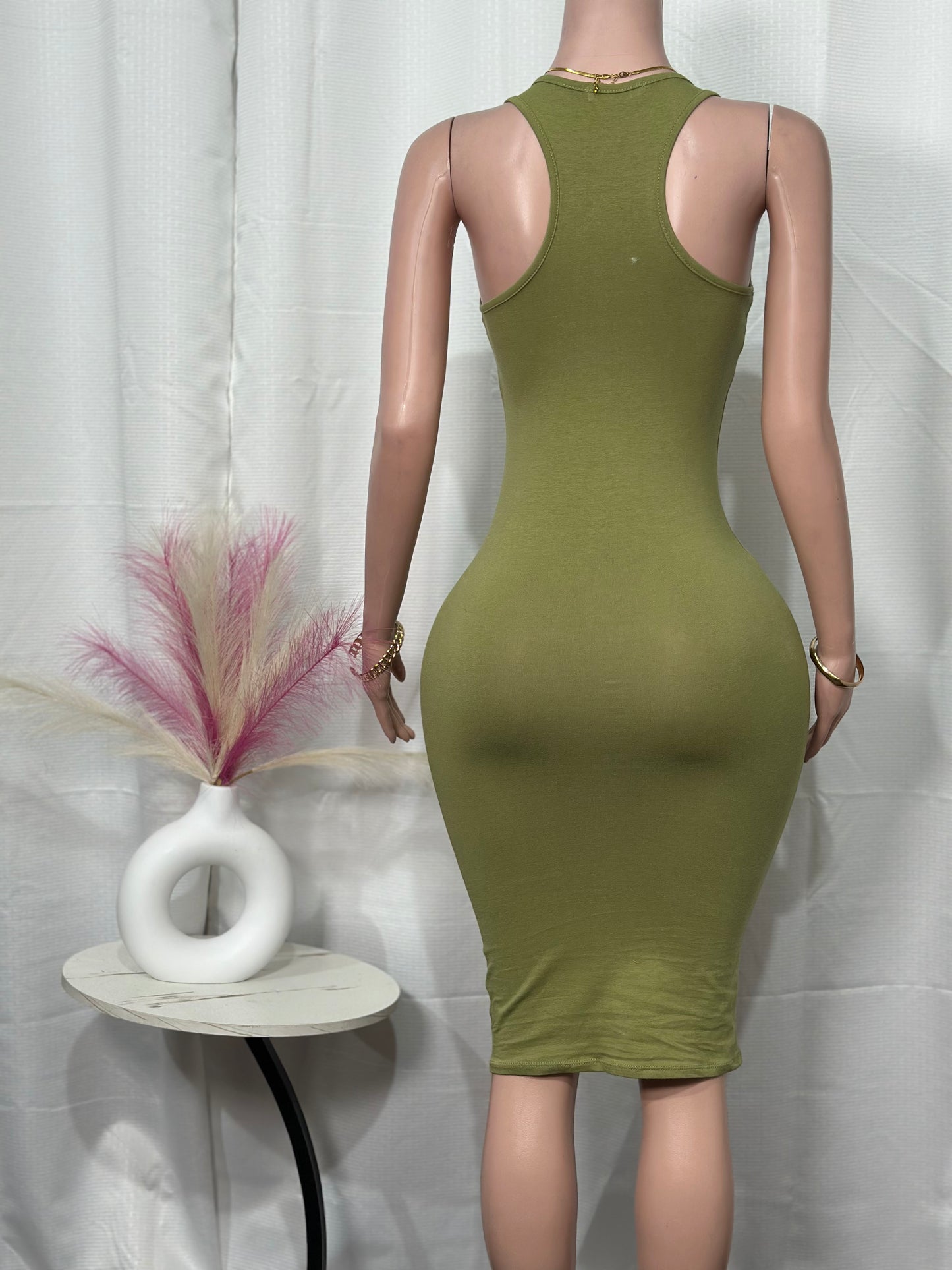RACERBACK MIDI DRESS
