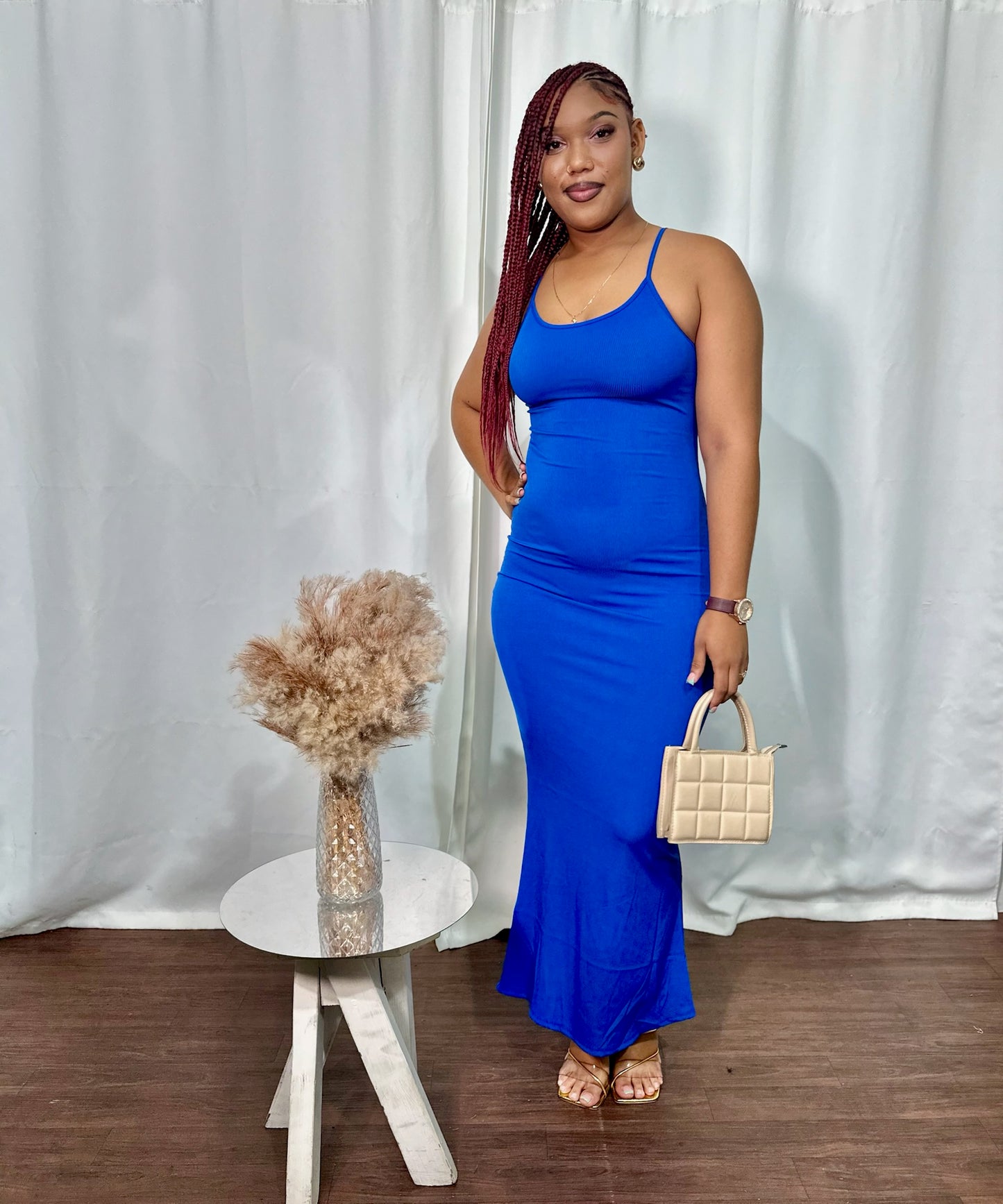 RIBBED MAXI DRESS