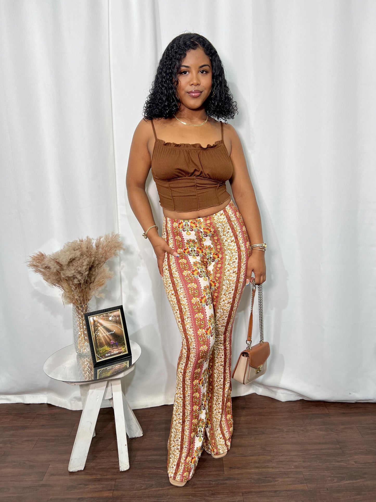 MARSALA PRINTED PALAZZO PANTS