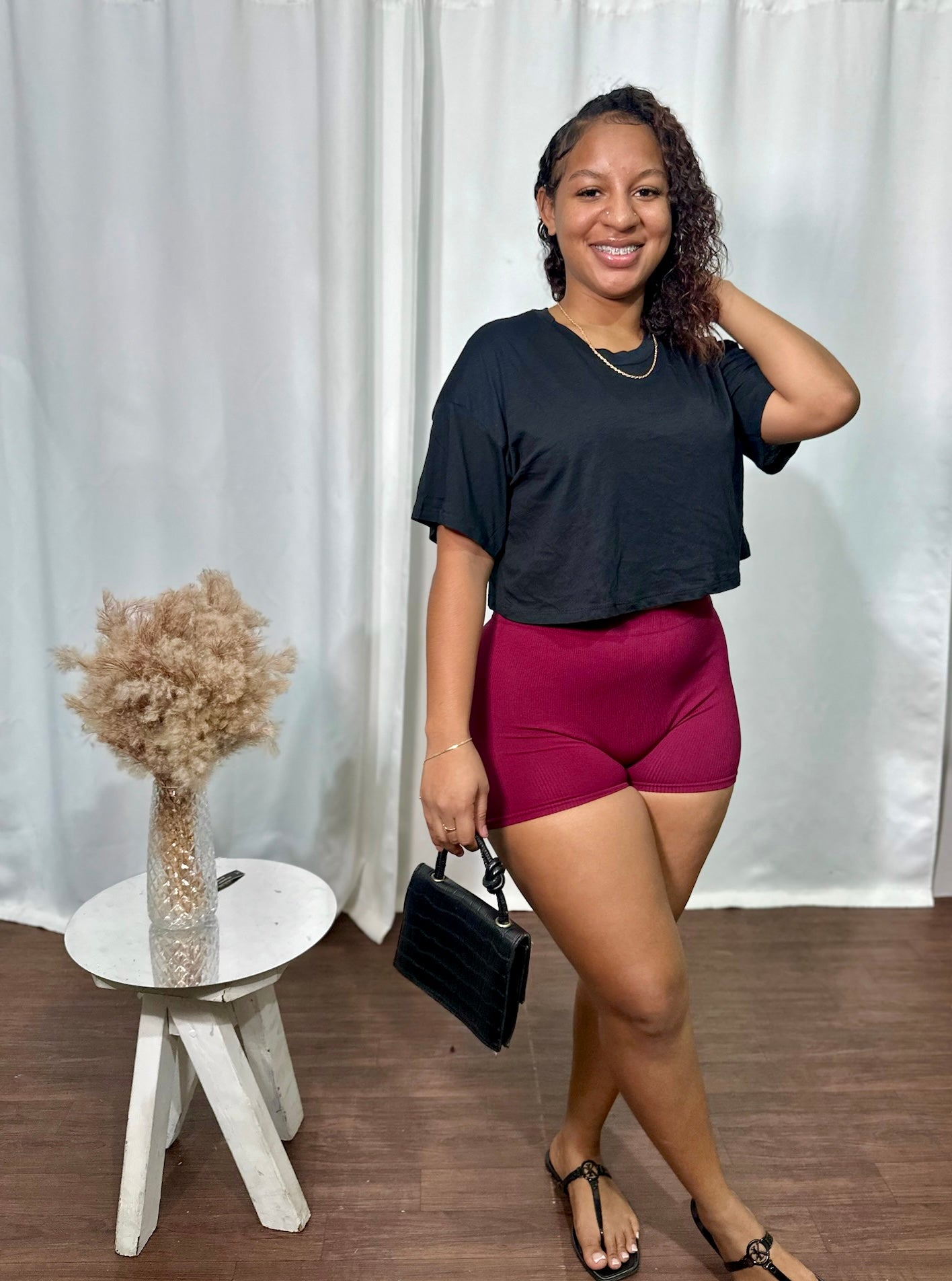 OVERSIZED CROP TOP TEE