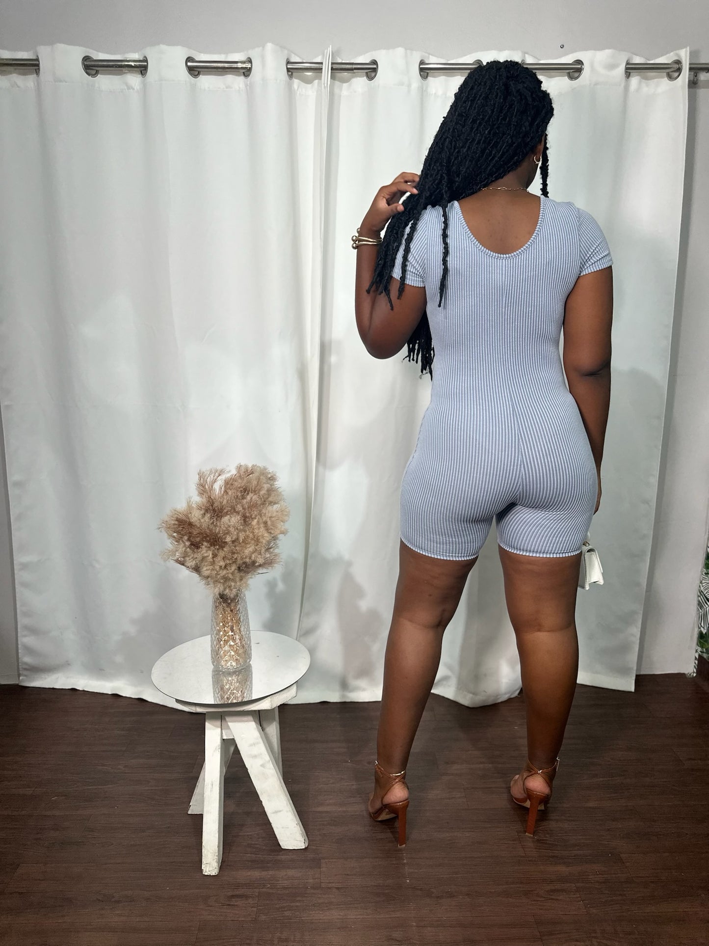 RIBBED MINI ROMPER