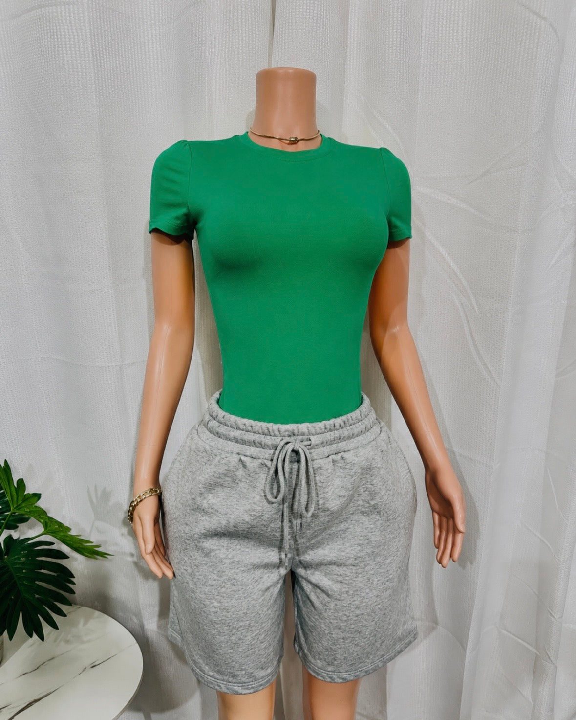 ROUND NECK SHORT SLV BODYBLOUSE