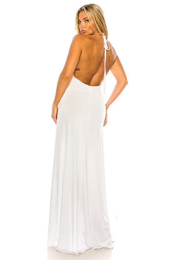 V-CUT SUMMER MAXI DRESS