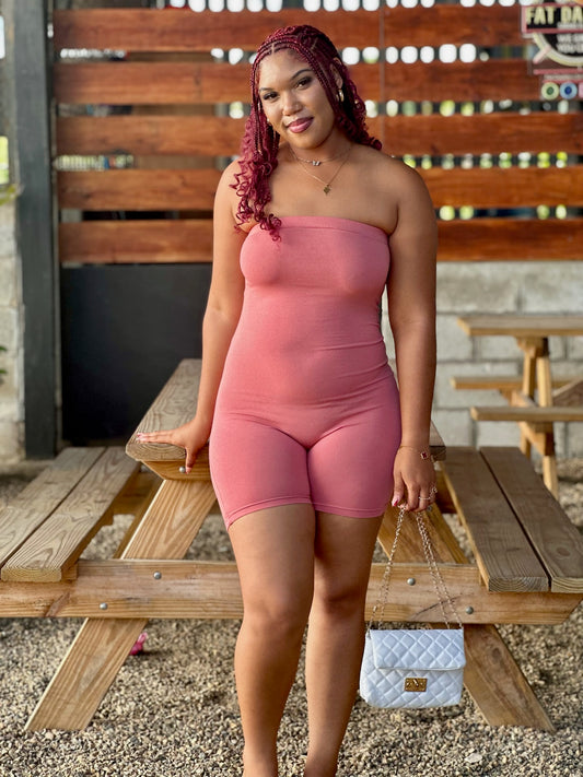 TUBE SOLID COLOR ROMPER