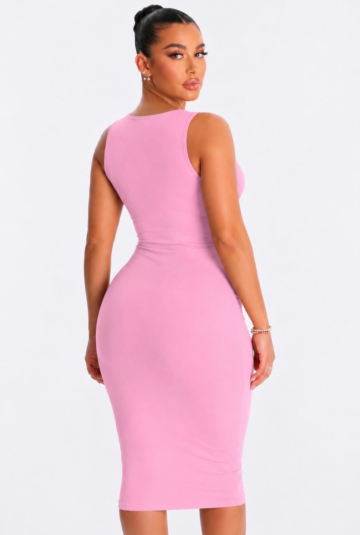 COTTON TANK MIDI DRESS